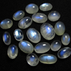 19pcs Gorgeous High Quality Ceylone Srilanka Moonstone Oval Cabochon Full Blue Flashy Fire Size - 8x10 - 10x14 mm approx